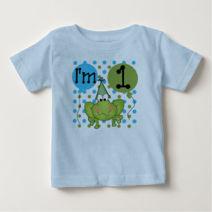 T-shirt Pour Bébé Garçons Grenouille premier anniversaire
