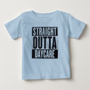 T-shirt Pour Bébé Garçon's Straight Outta Daycare Funny Tee