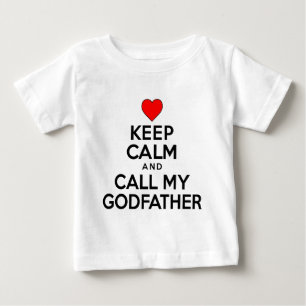 T-shirt Pour Bébé Garder calme Appeler Parrain