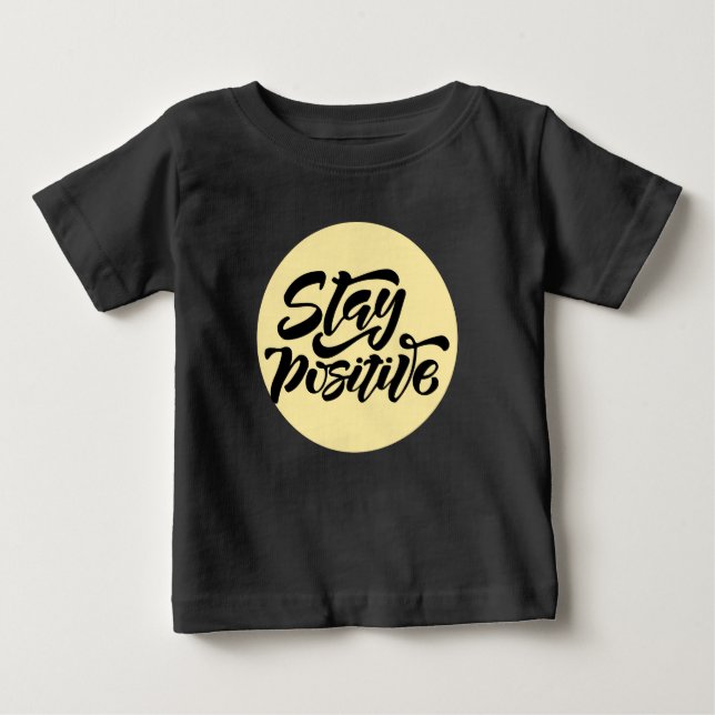 T-shirt Pour Bébé Garder le jaune positif (Devant)