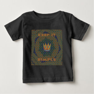 T-shirt Pour Bébé Gardez la simplicité : le design Motif de la Clart