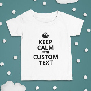 T-shirt Pour Bébé Gardez le calme Citation personnalisée Modèle Baby