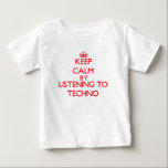 T-shirt Pour Bébé Gardez le calme en écoutant la TECHNO<br><div class="desc">Utilisez l'outil de recherche à mon magasin pour trouver d'autres marchandises de techno. Gardez le calme en écoutant des produits de TECHNO disponibles sur des T-shirts, des sweatshirts, des chemises d'enfants, des onsies infantiles, des autocollants, le magnet, et beaucoup plus d'habillement de techno entièrement personnalisable selon vos caractéristiques. Si vous...</div>