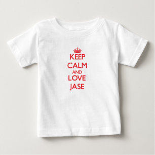 T-shirt Pour Bébé Gardez le calme et aimez Jase