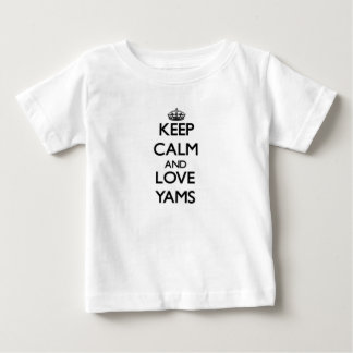 T-shirt Pour Bébé Gardez le calme et aimez les ignames