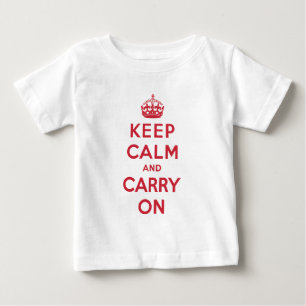 T-shirt Pour Bébé Gardez le calme et continuez