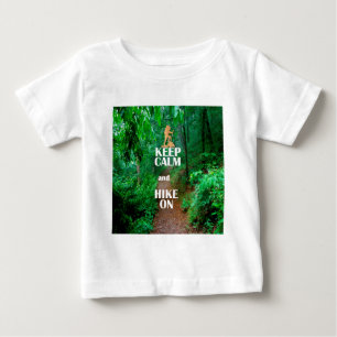 T-shirt Pour Bébé Gardez le calme et la marche