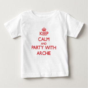 T-shirt Pour Bébé Gardez le calme et la partie avec l'archie