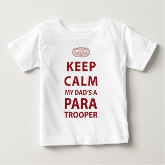T-SHIRT POUR BÉBÉ GARDEZ LE CALME QUE MON PAPA EST UN PARACHUTISTE