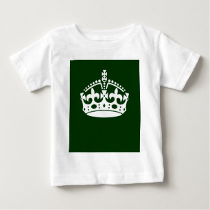 T-shirt Pour Bébé Gardez le calme sur la décoration verte