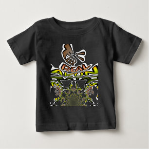 T-shirt Pour Bébé Gardez-le réel : Art Kaleidoscope Impression/Graph