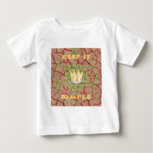 T-shirt Pour Bébé Gardez-le simple : Cracked Earth Royal Clarity Art