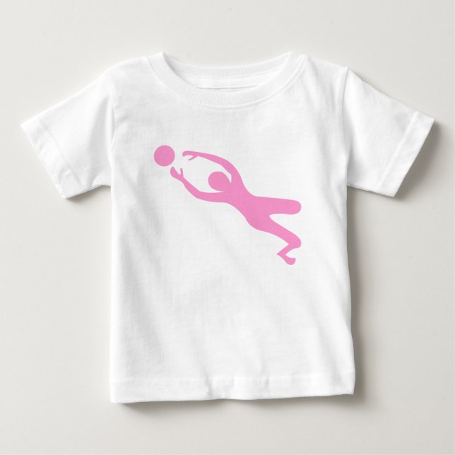 T-shirt Pour Bébé Gardien des objectifs - rose (Devant)