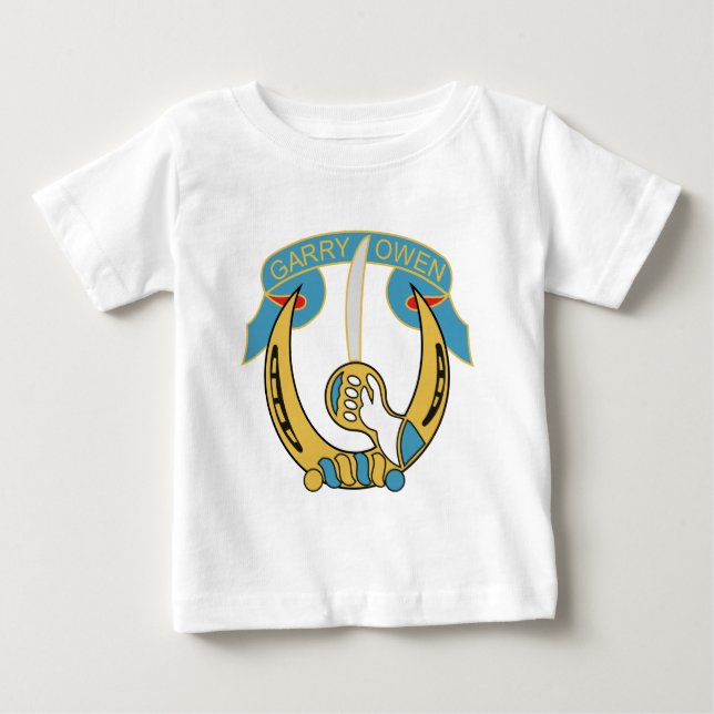 T-shirt Pour Bébé Garry Owen - 7ème cavalerie (Devant)
