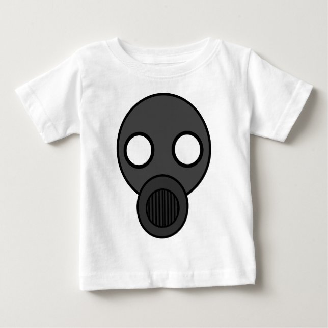 T-shirt Pour Bébé gasmask (Devant)