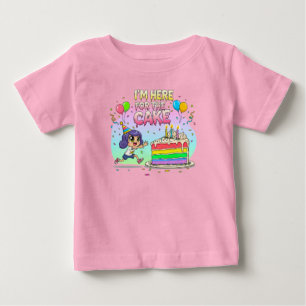T-shirt Pour Bébé Gâteau de caricature Lover Cute Cadeau d'anniversa