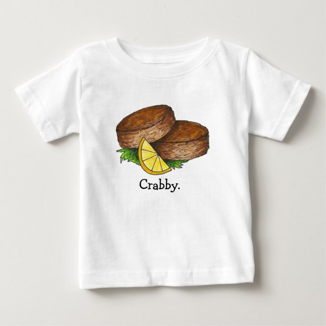T-shirt Pour Bébé Gâteau de crabe épicé du Maryland Crabcake Fruits  (Devant)