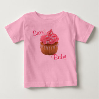 T-shirt Pour Bébé Gâteau rose géométrique de bébé doux