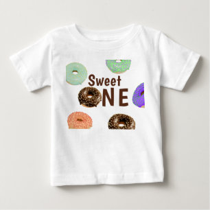T-shirt Pour Bébé Gâteaux Sucrés Un 1er Anniversaire
