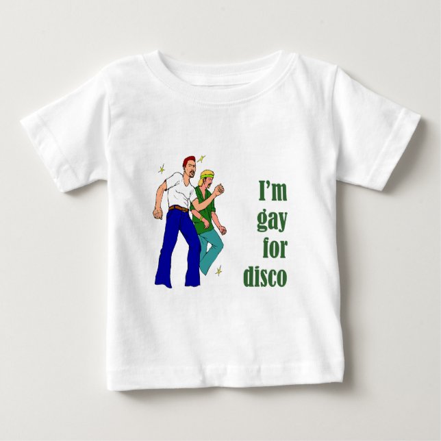 T-shirt Pour Bébé Gay for Disco (Devant)