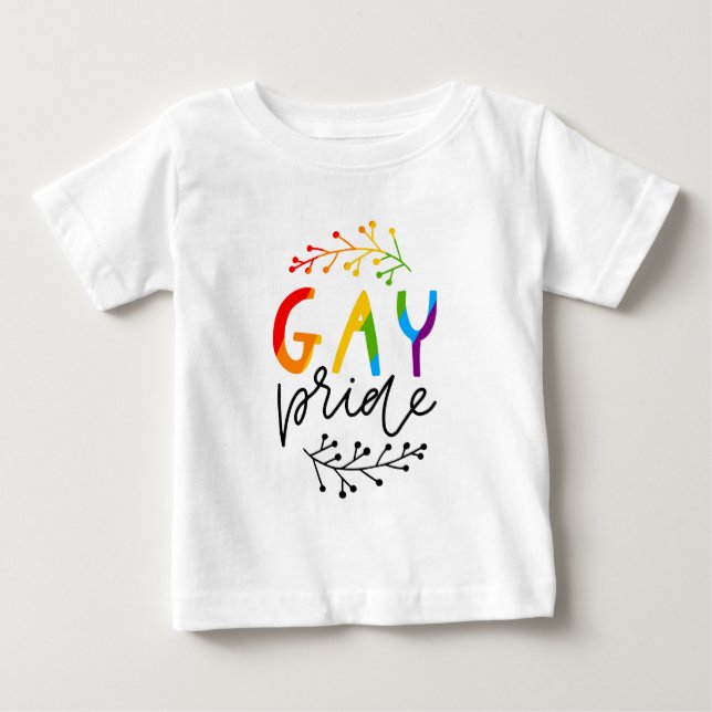 T-shirt Pour Bébé Gay pride (Devant)