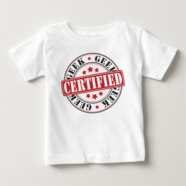 T-shirt Pour Bébé Geek certifié (Devant)