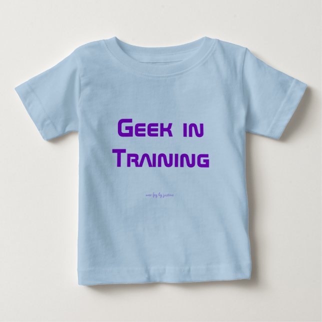T-shirt Pour Bébé Geek dans la formation (Devant)