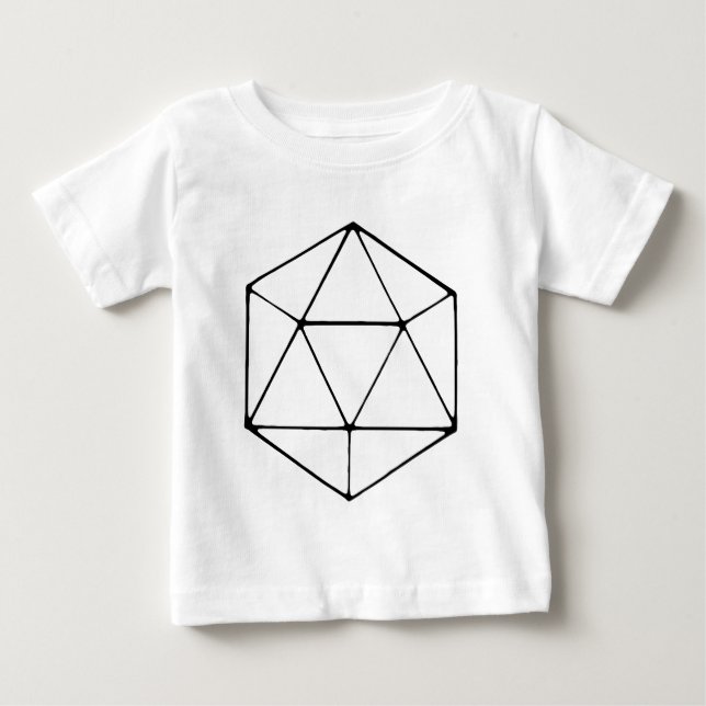 T-shirt Pour Bébé Geek de table de Gamer de conception du (Devant)