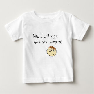 T-shirt Pour Bébé Geek d'ordinateur