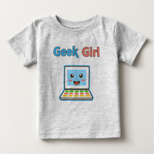 T-shirt Pour Bébé Geek Girl