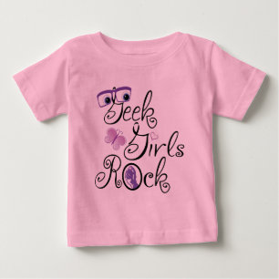 T-shirt Pour Bébé Geek Girls Rock