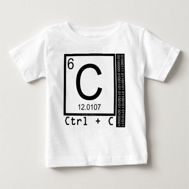 T-shirt Pour Bébé Geek Moi ! Copie de carbone (Devant)