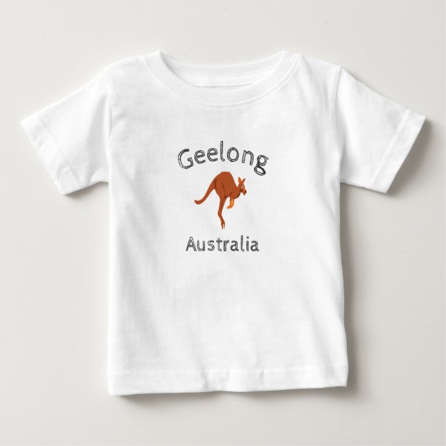 T-shirt Pour Bébé Geelong Australie Kangourou 4 (Devant)