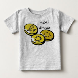 T-shirt Pour Bébé gelt, gelt-bêcheur