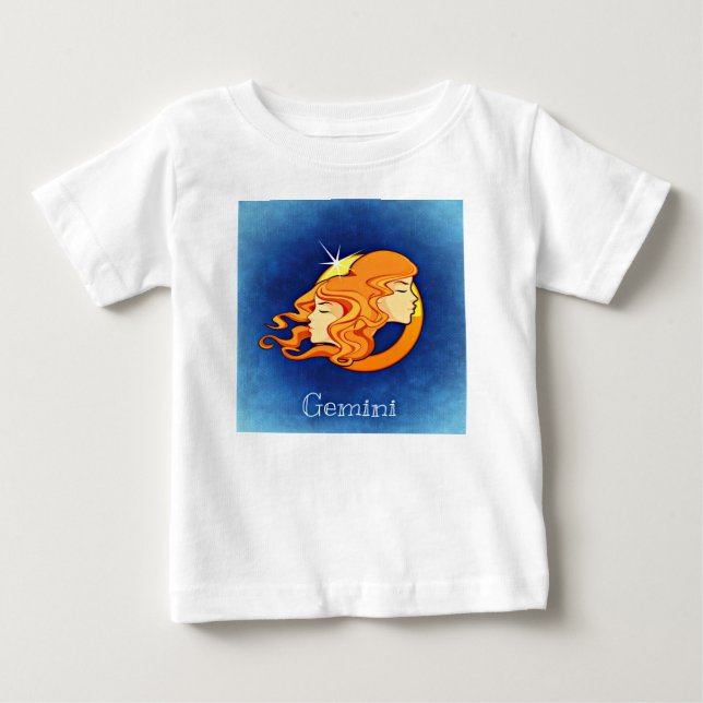 T-shirt Pour Bébé Gémeaux, jumeau (Devant)