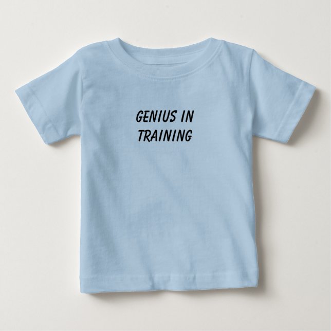 T-shirt Pour Bébé Génie dans la formation (Devant)