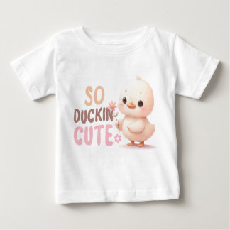 T-Shirt Pour Bébé Gentil - Duckin’ - Dessin Du