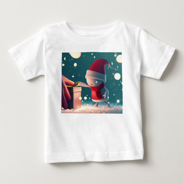 T-shirt Pour Bébé Gentillesse de Noël 3 (Devant)
