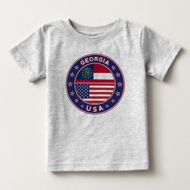 T-shirt Pour Bébé Géorgie (Devant)