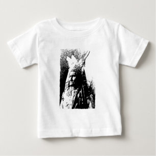 T-shirt Pour Bébé Geronimo noir et blanc