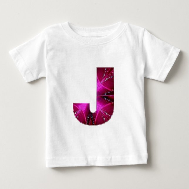 T-SHIRT POUR BÉBÉ GGG NNN UUU QQQ PPP ZZZ JJJ WWW ALPHABETS CADEAUX (Devant)
