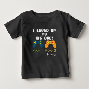 T-shirt Pour Bébé Gift I Niveau Jusqu'À Big Bro Brother Présente