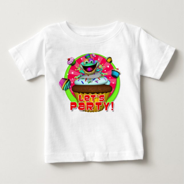 T-shirt Pour Bébé GiggleBellies Faisons la fête ! (Devant)