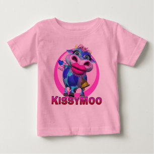 T-shirt Pour Bébé GiggleBellies Kissy Moo la vache