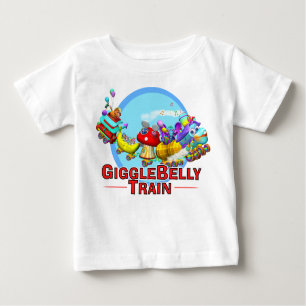 T-shirt Pour Bébé GiggleBellies le train de GiggleBellie