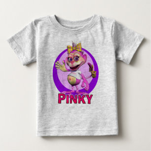 T-shirt Pour Bébé GiggleBellies rosâtre le singe