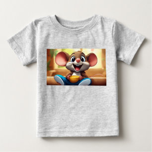 T-shirt Pour Bébé Giggles la souris