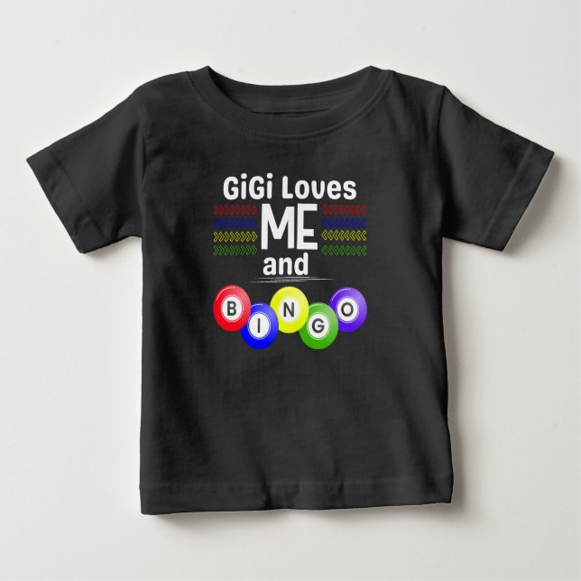 T-shirt Pour Bébé GiGi aime ME et Bingo (Devant)