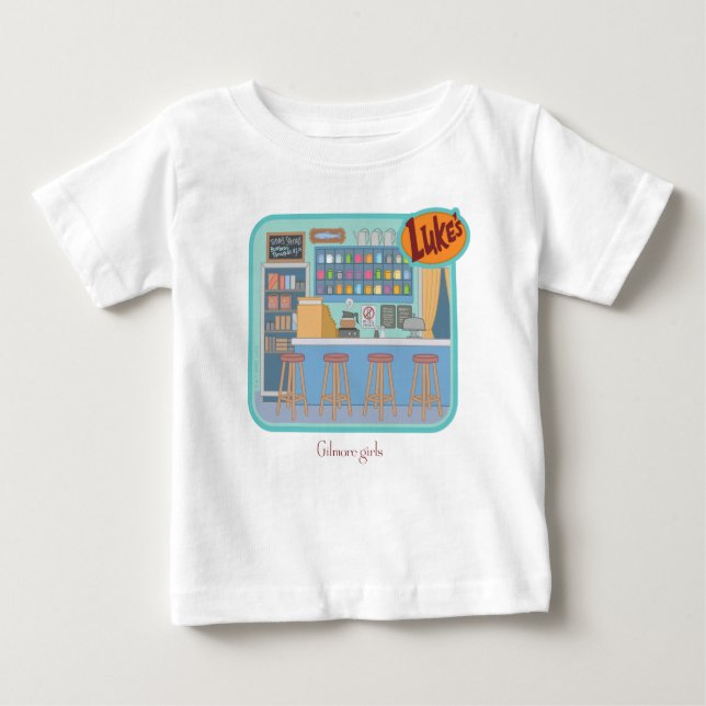 T-shirt Pour Bébé Gilmore Girls | Le Graphique du diner de Luke (Devant)