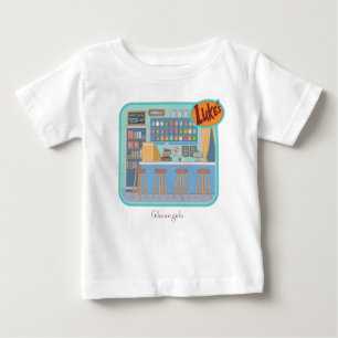 T-shirt Pour Bébé Gilmore Girls Luke's Diner Graphic